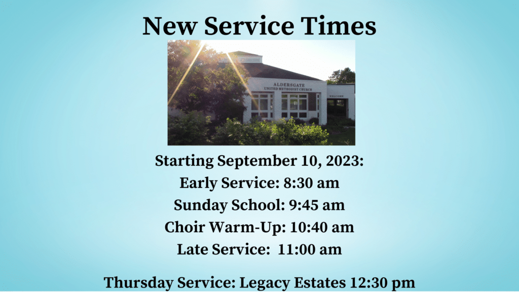 New Service Times