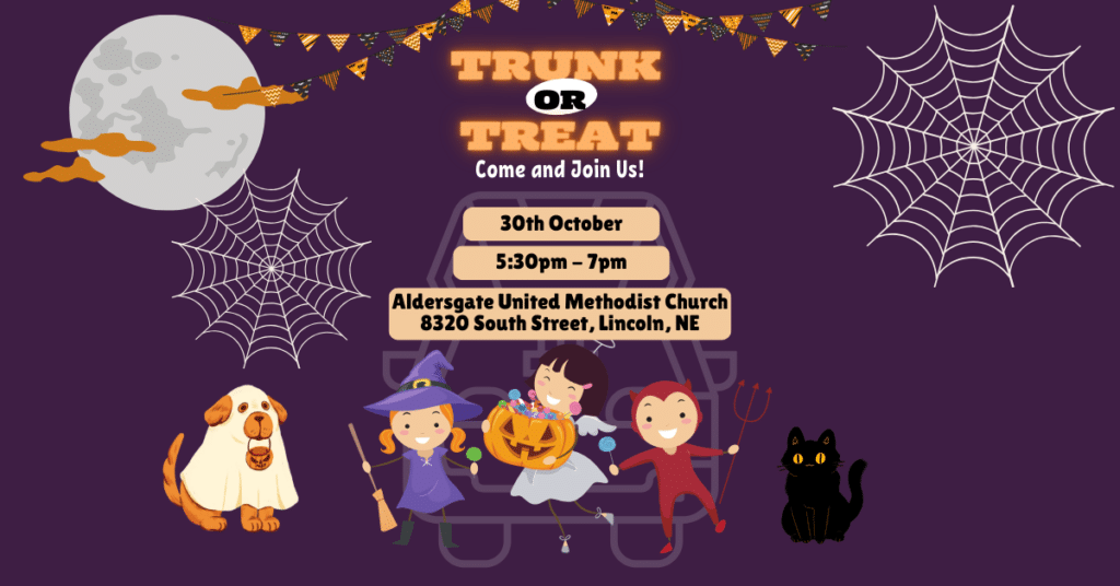 Trunk or Treat, Monday October 30; 5:30pm - 7pm