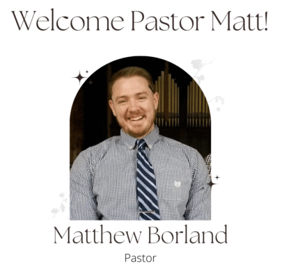 A Warm Welcome to Our New Minister
